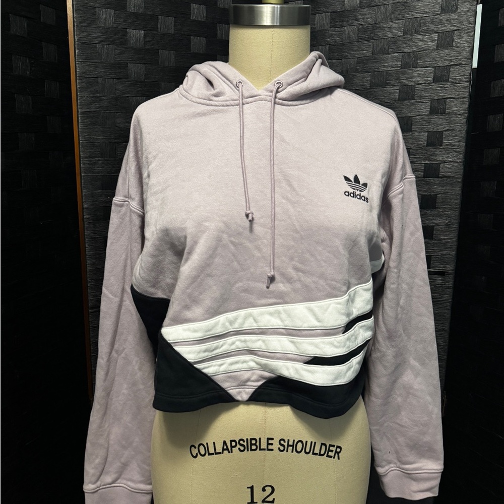 Adidas Women's Hoodie Sweater - Pink, Black, White